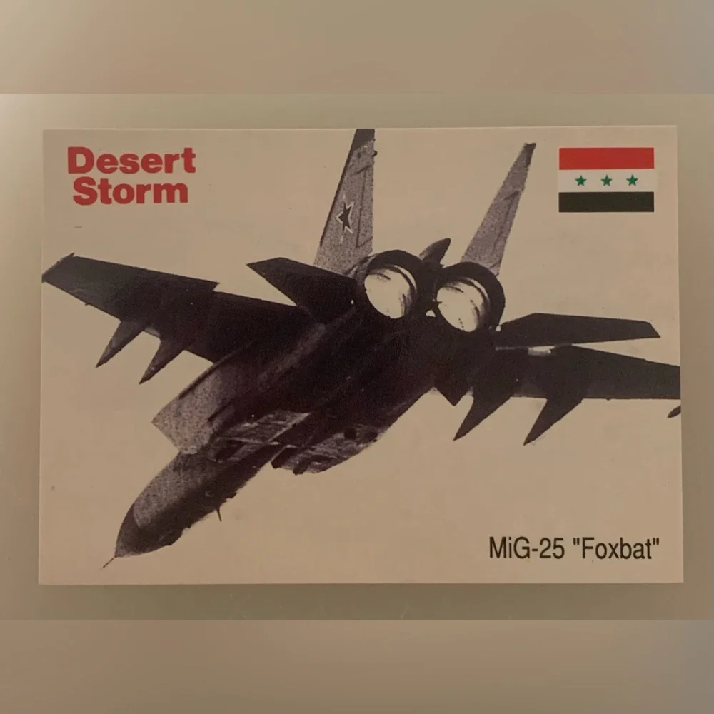 MiG-25 'Foxbat' Aviation (1991) Card